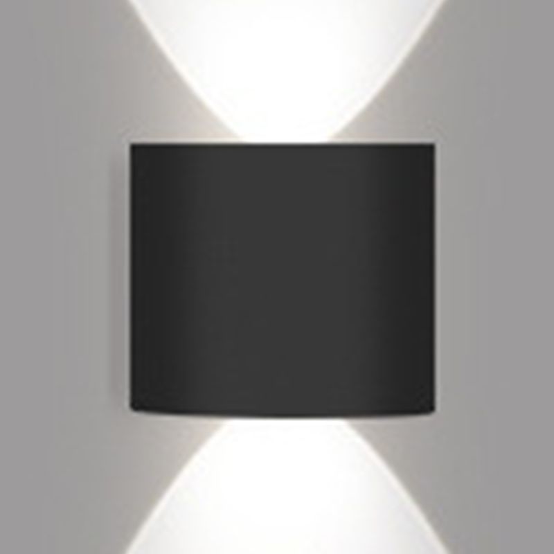 Moderne Aluminium -Wandleuchte geometrische schwarze Multi -Licht -Wandwaschmaschine für draußen