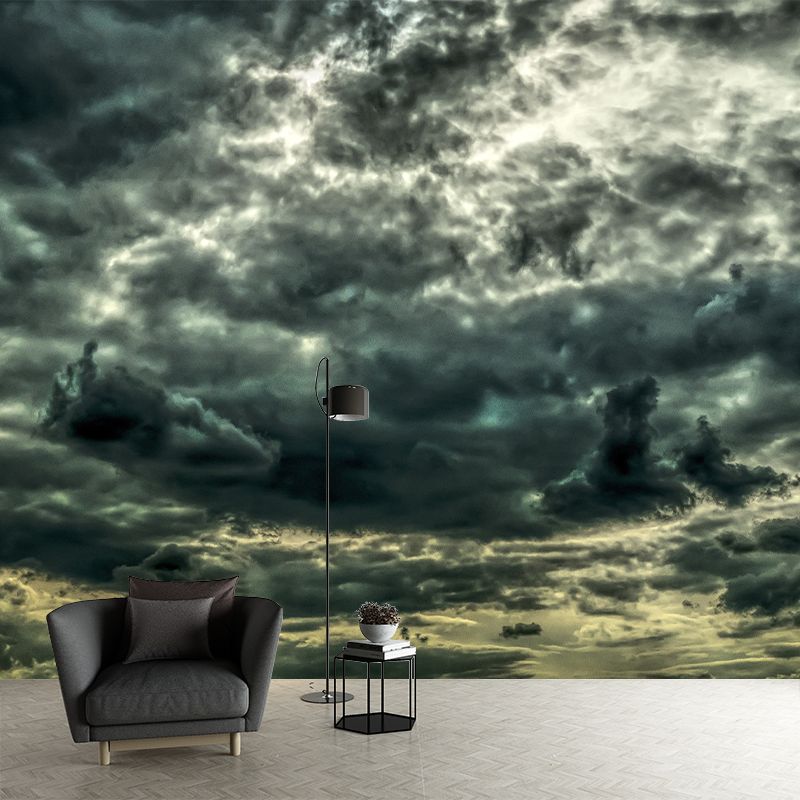 Changeable Sky Removable Mural Wallpaper Stain Resistant Living Room Decor