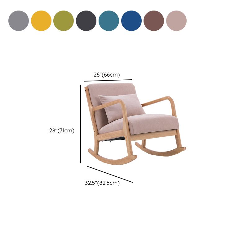 Modern Style Wood Base Home Lazy Chair Lounge Chaise Rocking Chair