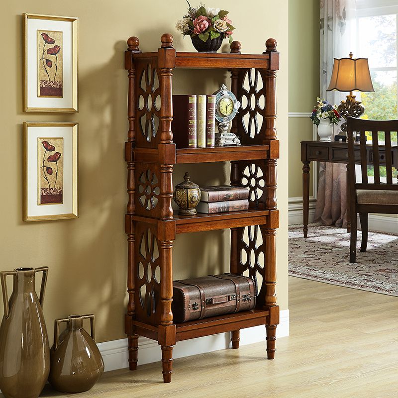 Scandinavian Study Room Bookshelf Solid Wood Etagere Bookcase