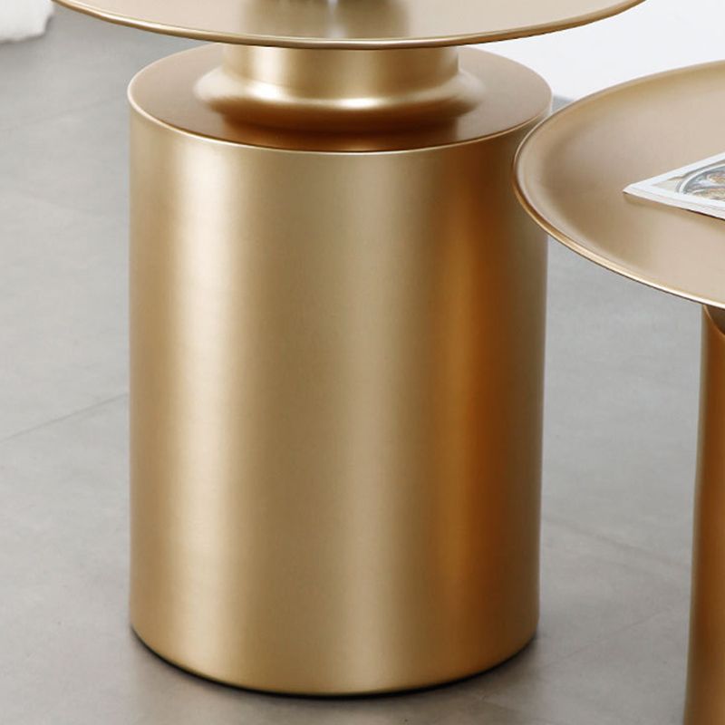 Tray Top Metal Coffee Table Mid-Century Modern Pedestal Cocktail Table