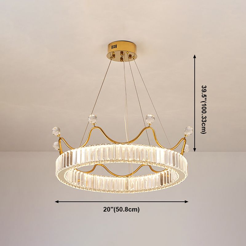 Camera da letto per bambini Luci a sospensione a sospensione Cristallo contemporaneo Lampade sospese