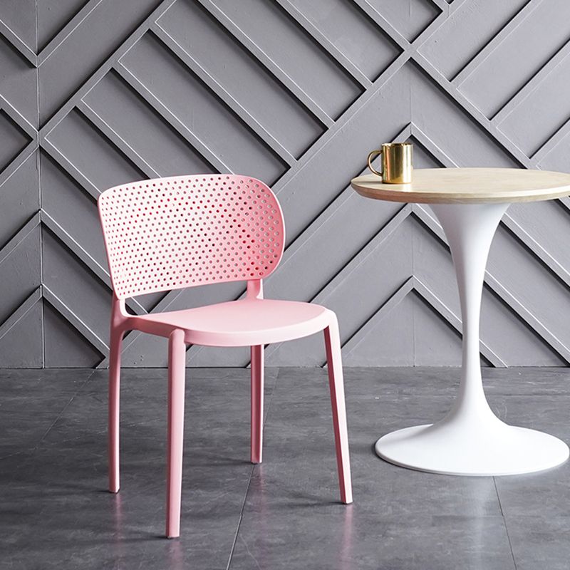 Sillas contemporáneas que cenan la silla lateral abierta plástica sin brazos para la cocina