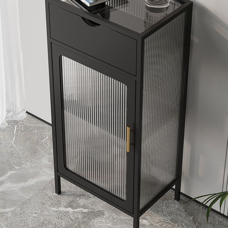 Contemporary 1 - Door Accent Cabinet, Rectangle Cabinet with 1 Drawer
