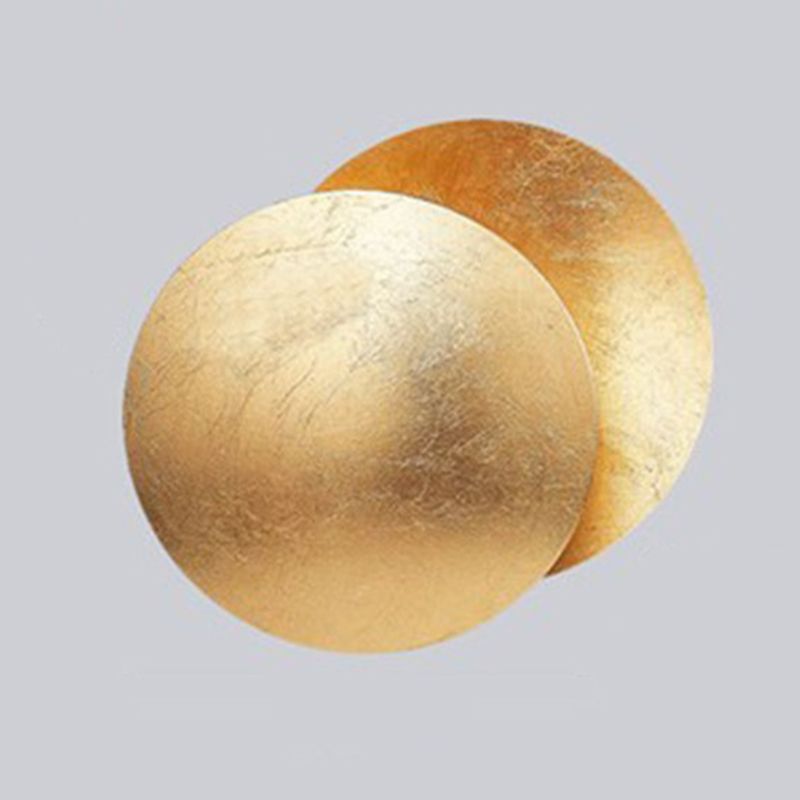 Light Luxury Metal Wall Light Circle Shape LED Rotatable Wall Lamp for Bedroom