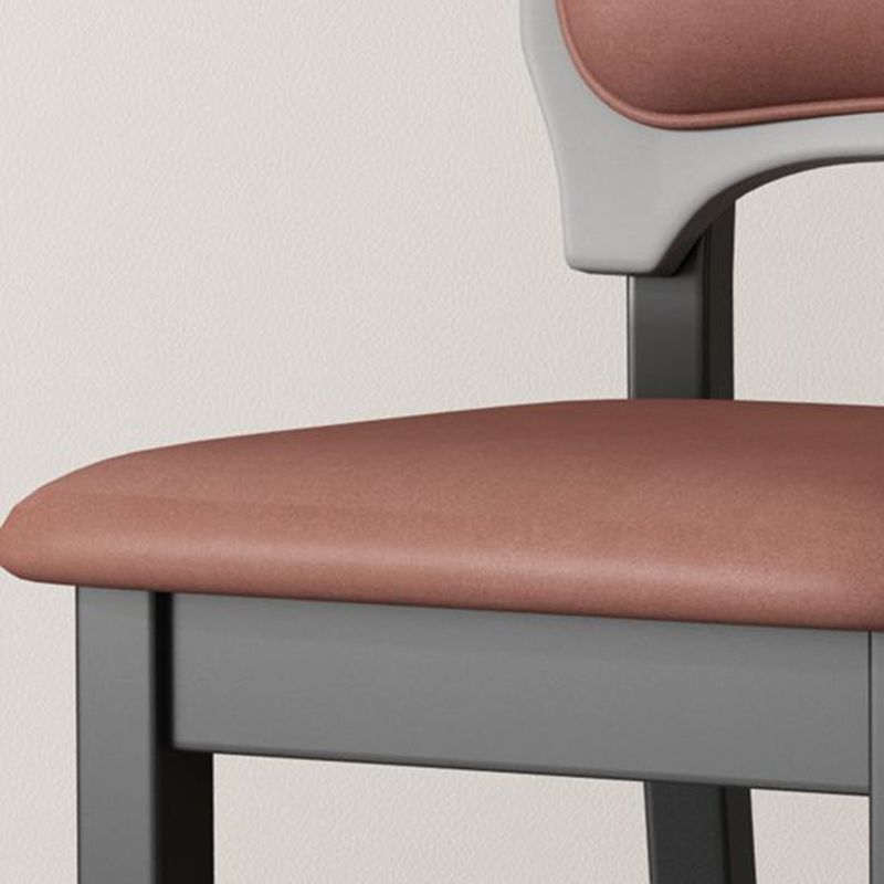 Wood Industrial Indoor-Outdoor Side Chair Open Back Dining Side Chair