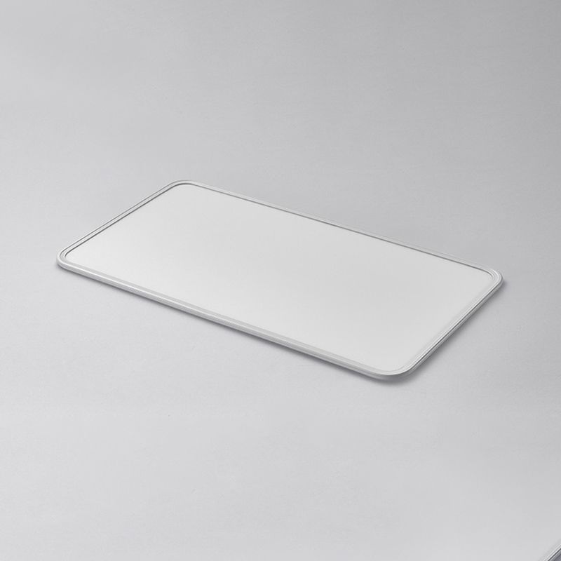 Moderne geometrische vorm plafondlamp acryl 1-lichts plafondlamp in wit