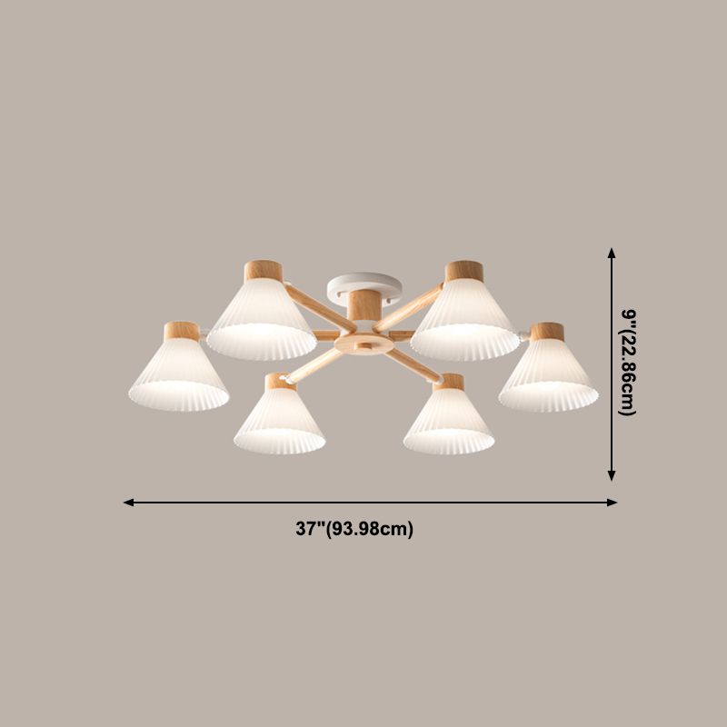 Moderne Einbauleuchten aus Holz, runde Einbaulampe in Braun für das Wohnzimmer