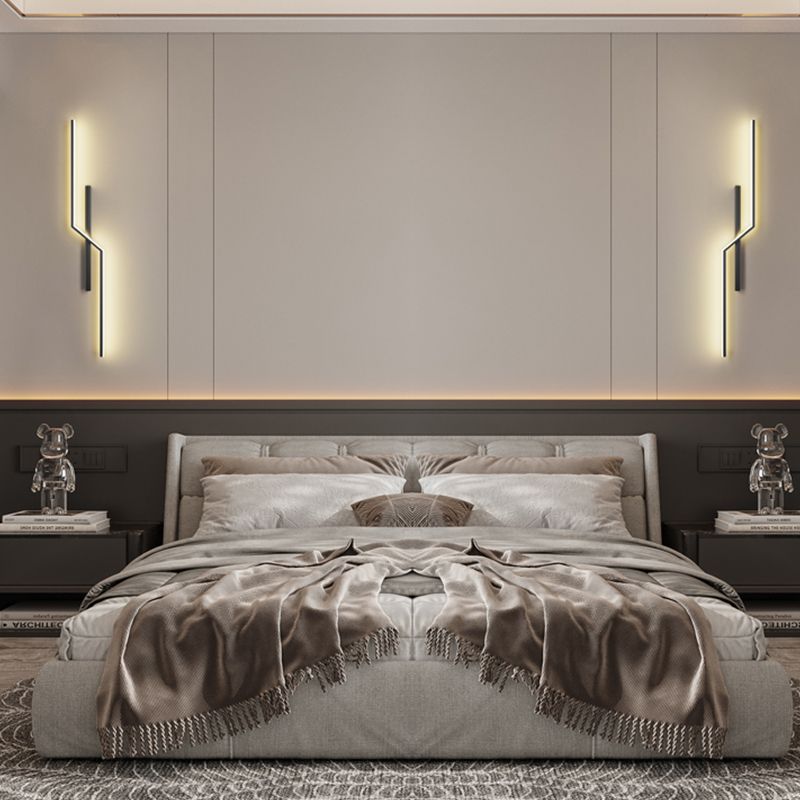 Minimalist Style Aluminum Wall Light Linear LED Wall Sconce for Living Room
