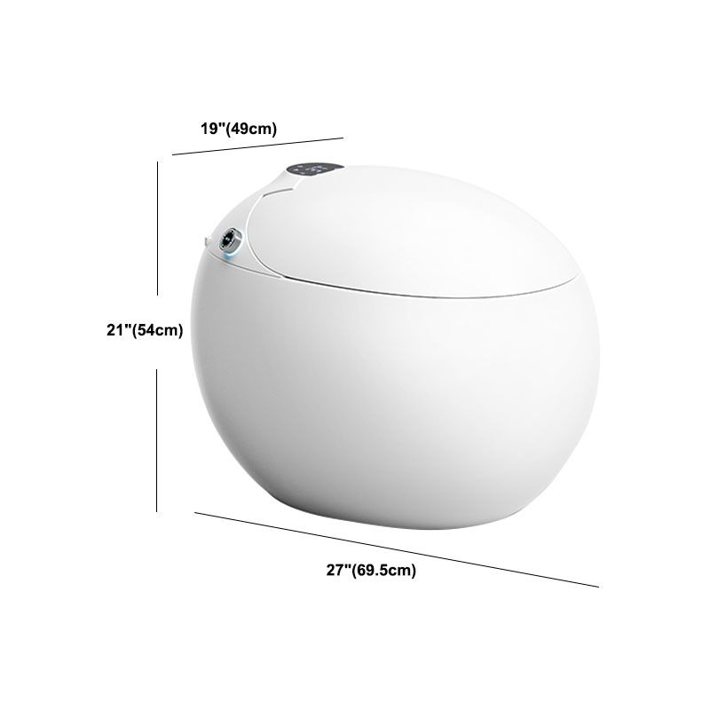 Modern Siphon Jet Flush Toilet Colonial White Heated Seat Urine Toilet with Toilet Seat