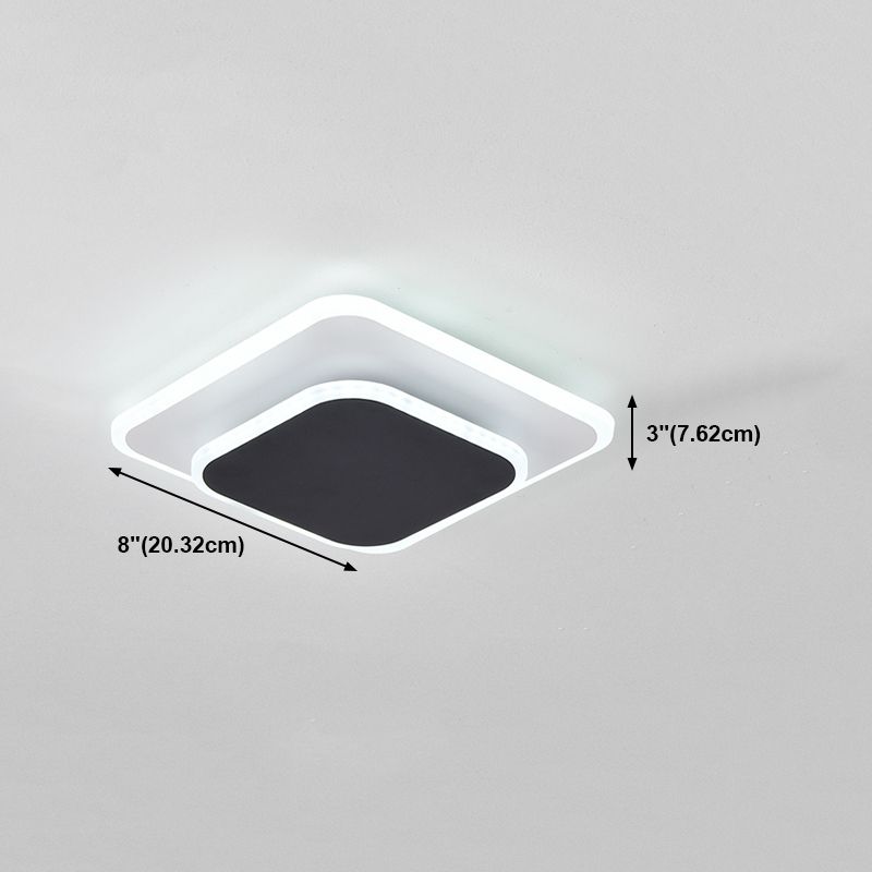 Lámpara de techo LED de montaje empotrado contemporánea para dormitorio