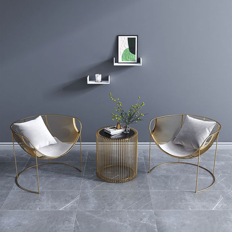 Nordic Style Metal Dining Room Chair Velvet Dining Chair for Restaurant Use