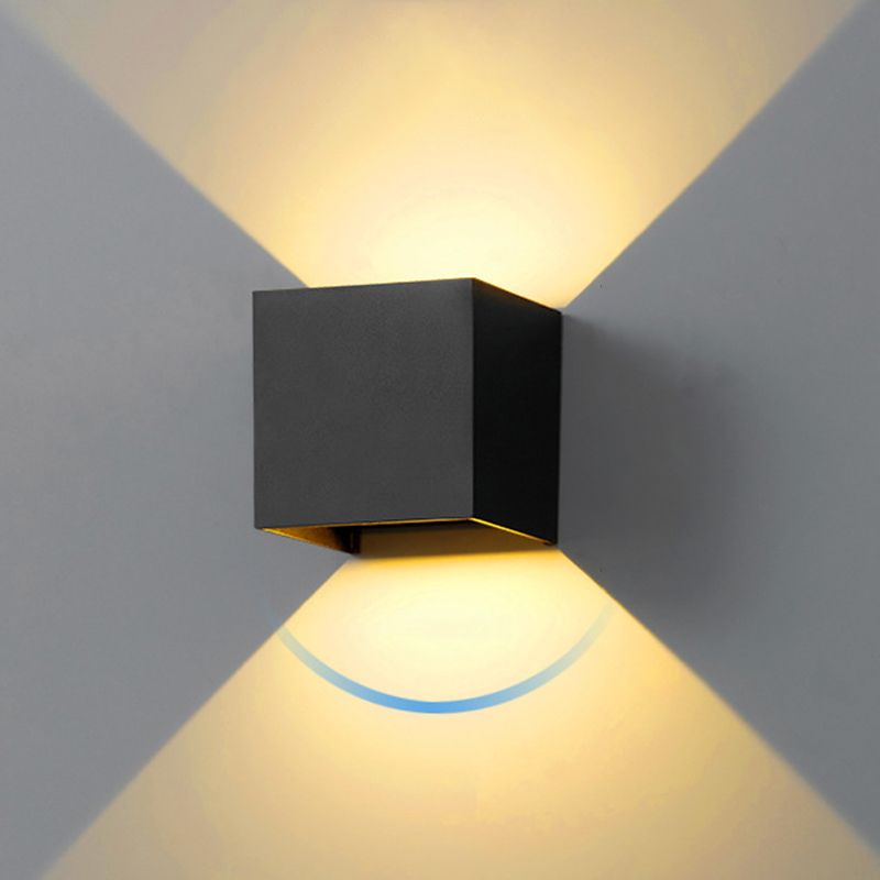 Geometric Shade Wall Lighting Modern Simple Metal Style 1 Light Wall Light