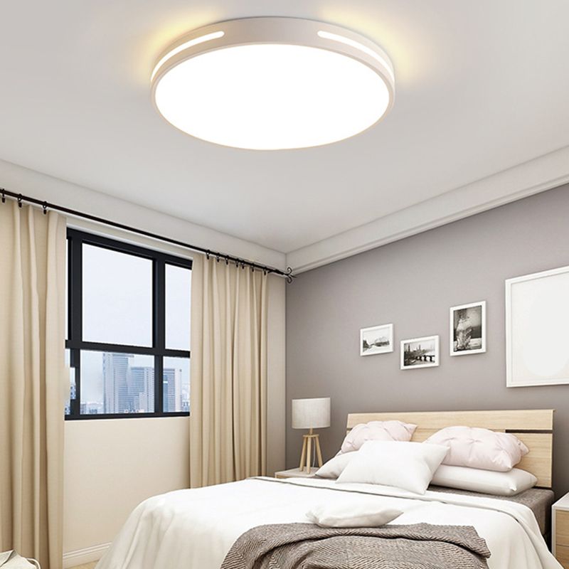 Minimalist Geometric Flush Mount Lighting Metal 1 Light Flush Ceiling Lights