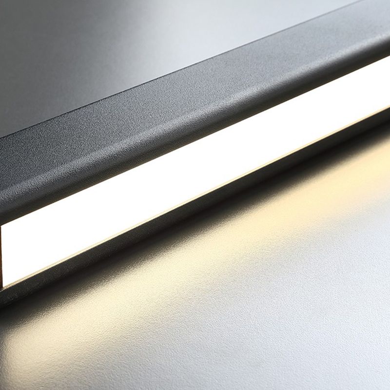 Estilo moderno Lámpara de colgante LED de rectángulo de luz colgante simple para comedor