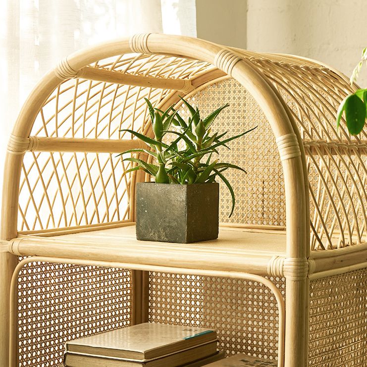 Contemporary Wooden Bookcase Closed Back Standard Bookshelf with Shelves