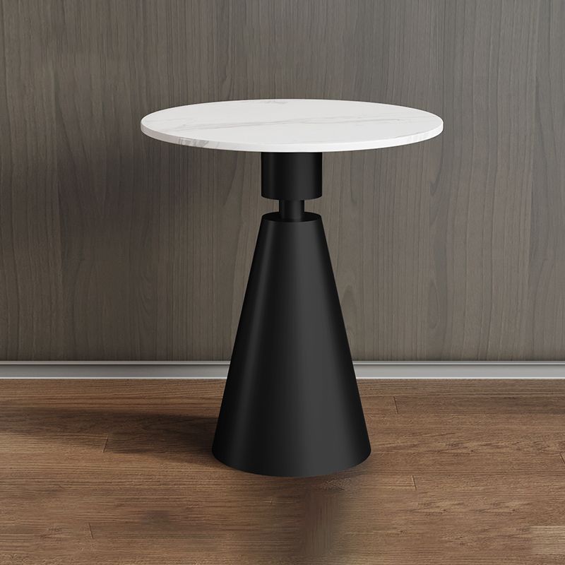 Glam Metal Side End Table Pedestal Round Living Room Sofa Side Accent Table