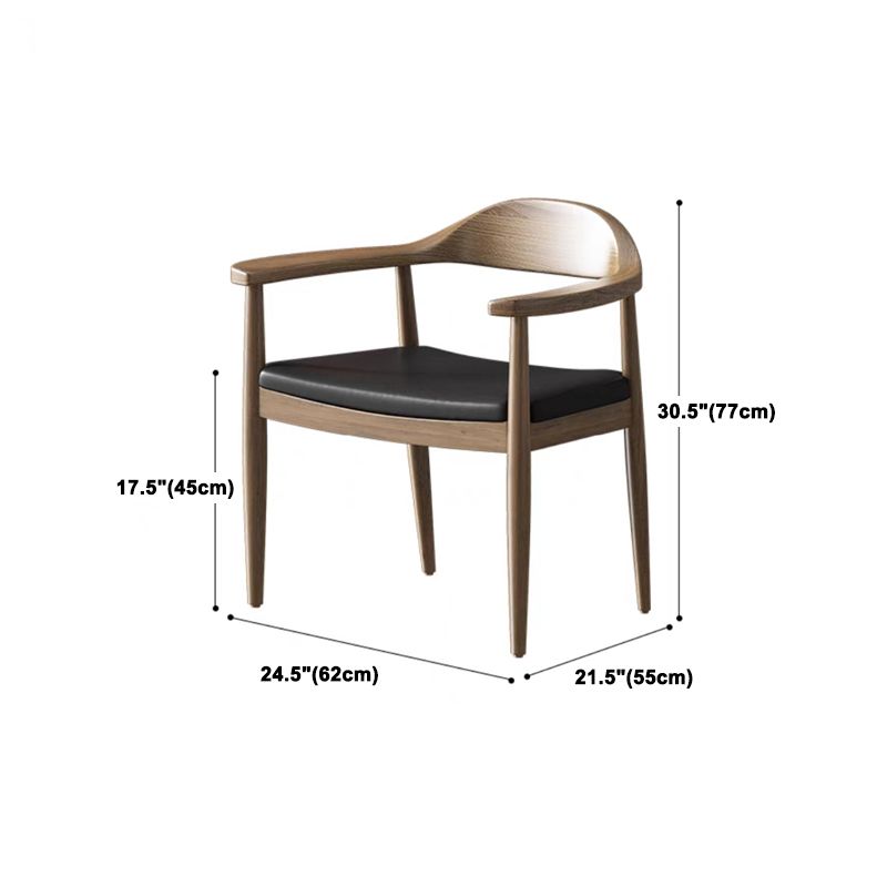 Modern 1/2/4 Pieces Rectangle Dining Set Solid Wood Dining Table with Wooden Chairs