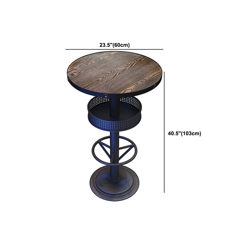 Modern Style Bar Table 1/4 Pieces Brown Colour Wood Counter Table
