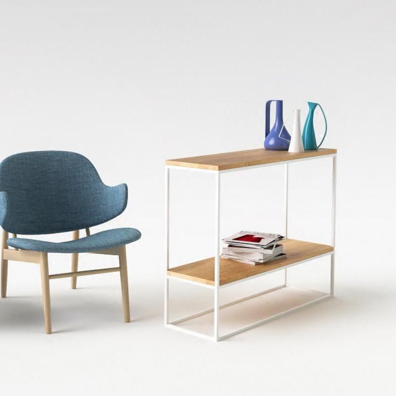 Mid-Century Modern Console Accent Table Rectangle Sofa Console Table