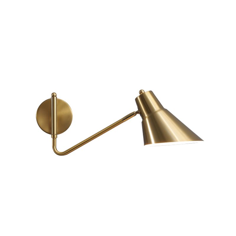 Modern Wall Sconce Geometric Shape Wall Light with Metal Shade for Living Room
