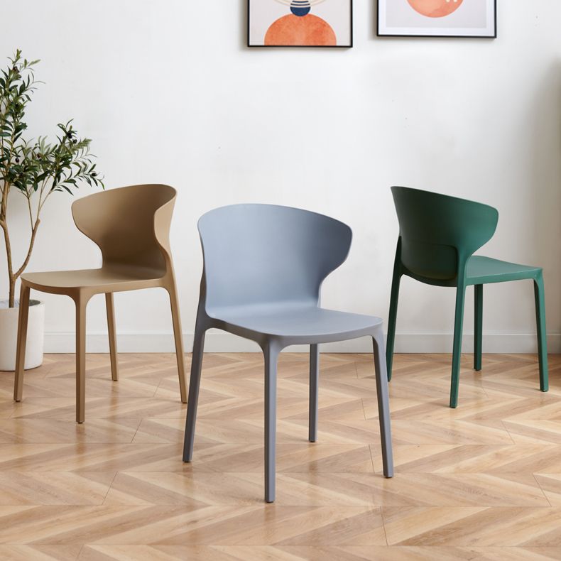 Sedia da pranzo in plastica scandinava cucina in plastica sedia laterale