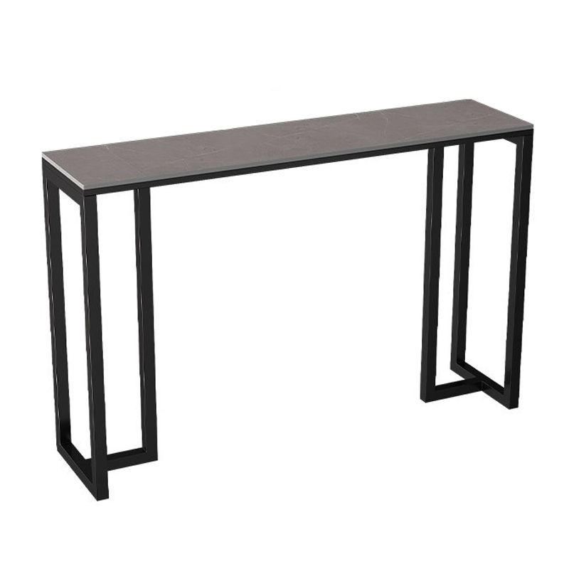 Modern 1/3/4/5 Pieces Bar Table Set Rectangle Stone Counter Table with Stools for Balcony