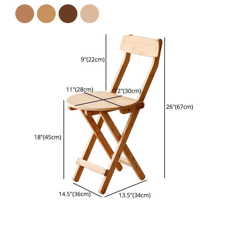 Contemporary Solid Wood Barstool Folding Bar Stool for Restaurant