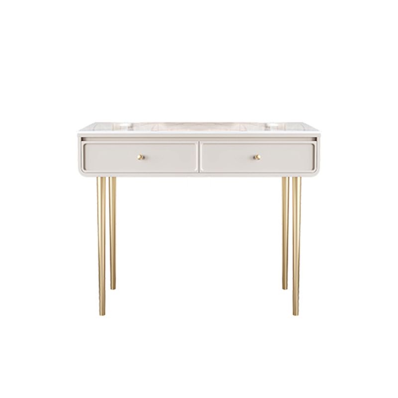 Luxurious Vanity with 2/4 Storage Drawers Stone Table Desk Vanity