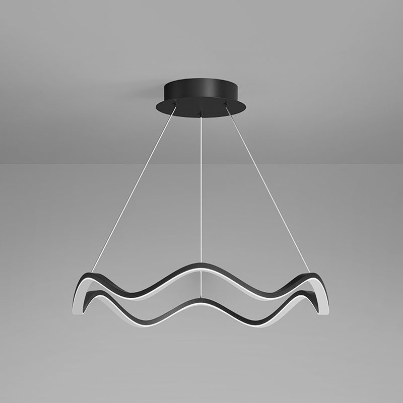 Metalen cirkel plafond hanger Noordse moderne 1-licht plafondverlichting armaturen