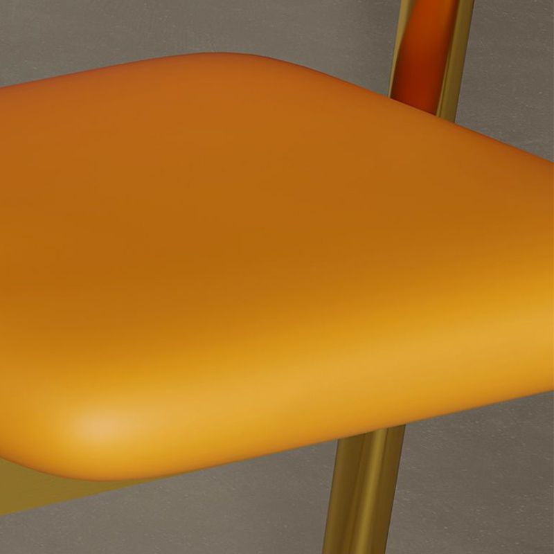 Glam Style Arm Chair 19.3" Wide Open Back Dining Side Chair Set