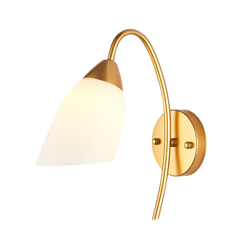 Modern Style Wall Light Glass 1 Light Sconces for Living Room
