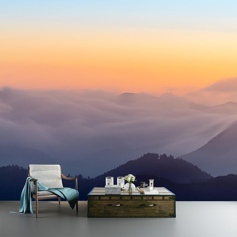 Modern Style Mural Wallpaper Mountains Photography Indoor Wall Mural