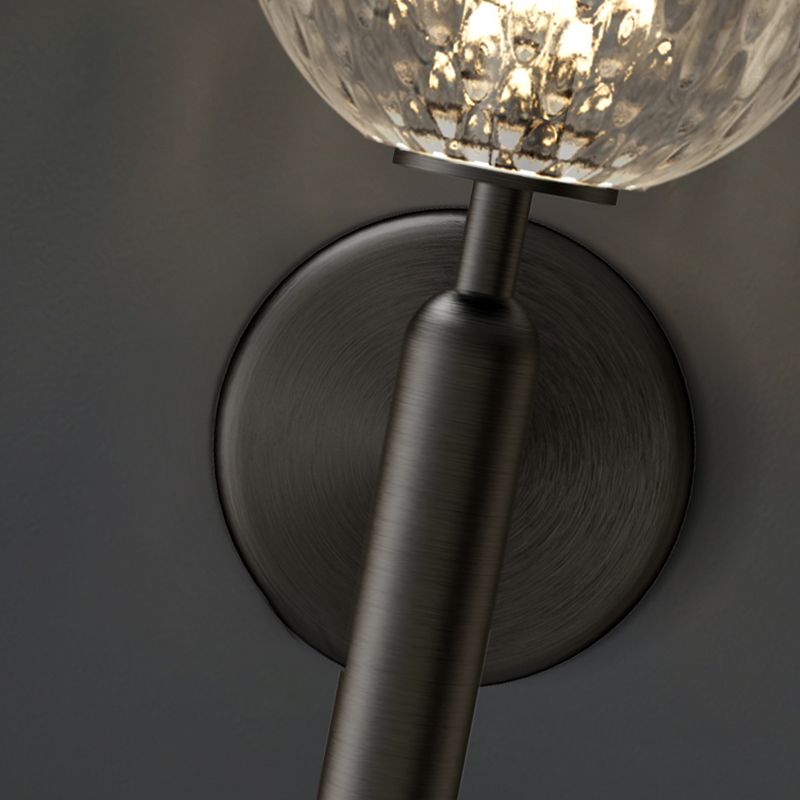 Modern Style Global Wall Sconce Lights Glass 1 Light Wall Mount Lighting for Bedroom