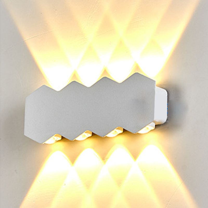 Illuminazione a parete diamanta in stile moderno lampada in metallo sconce per esterno