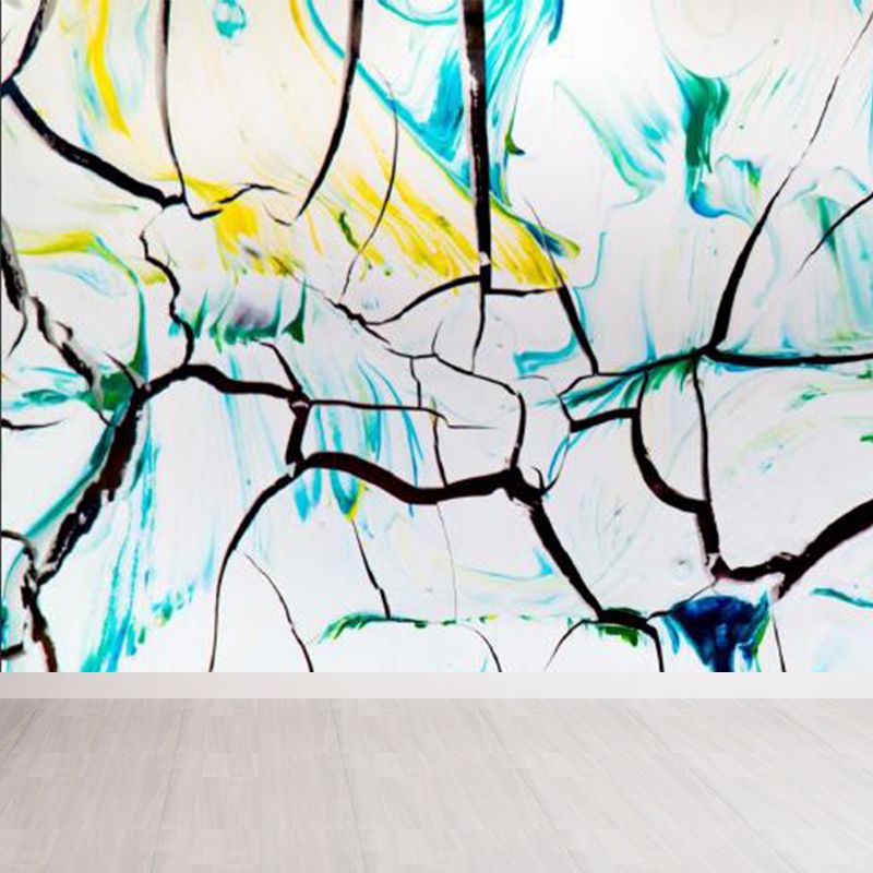 Large Illustration Abstract Mural Decal Modern Creative Graffiti Wall Art in Multi Color