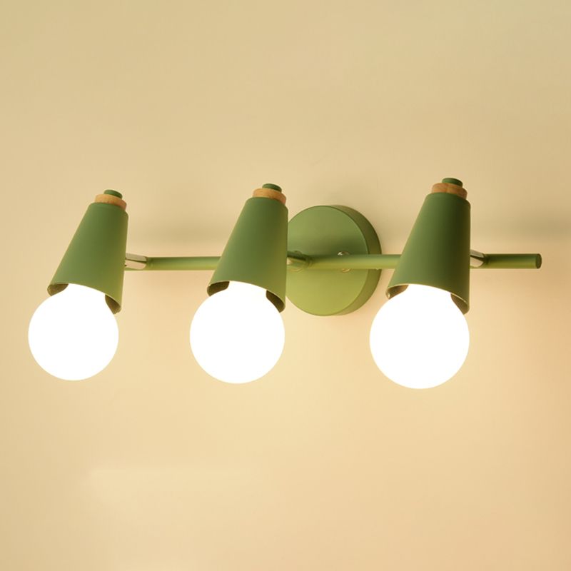 Modern Style Unique Shape Wall Sconce Metal Multi Light Wall Lighting for Bedroom