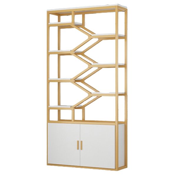 Glam Vertical Open Book Shelf Etagere Shelf Bookcase with 8 Shelves