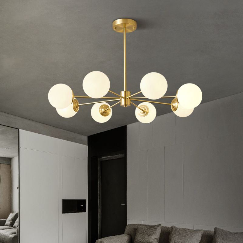 Contemporary Copper Pendant Light Global Hanging Light for Living Room