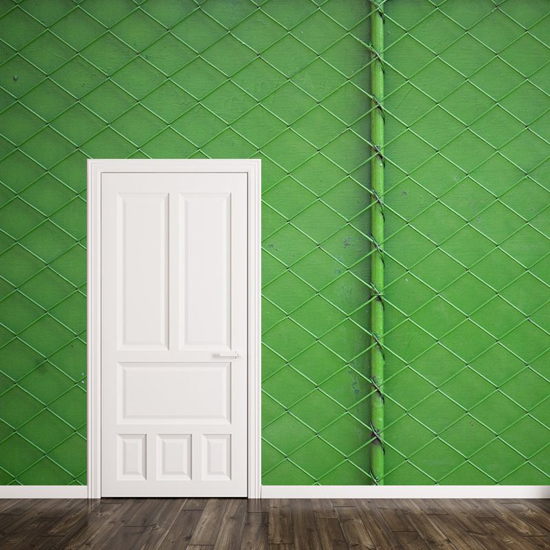 Industrial Style Fence Metal Mural for Dining Room, Personalized Size Available