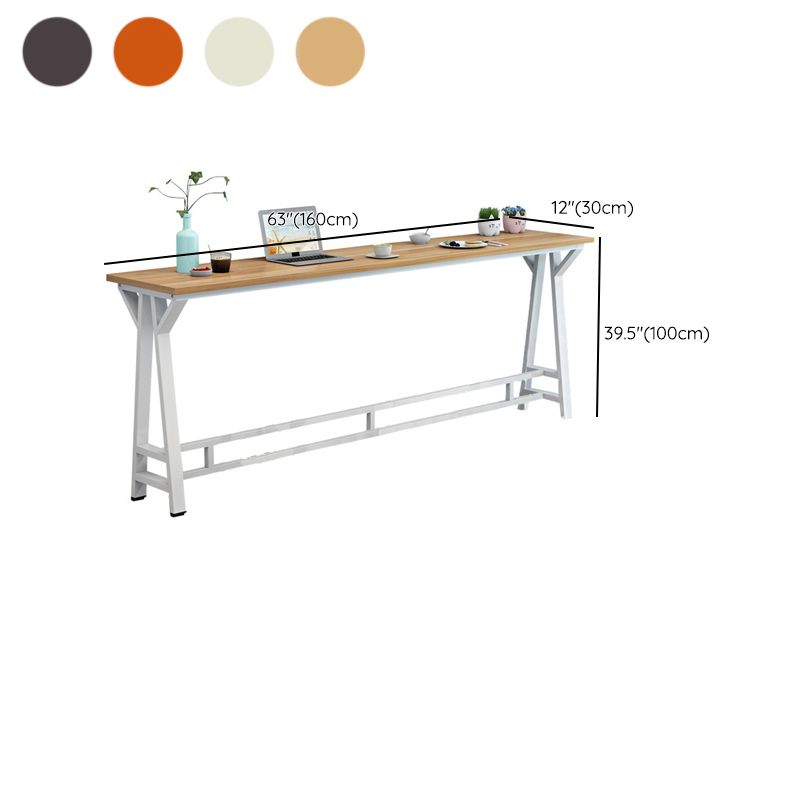 Modern Style Wood Bar Stool Table Rectangle Bar Table for Home
