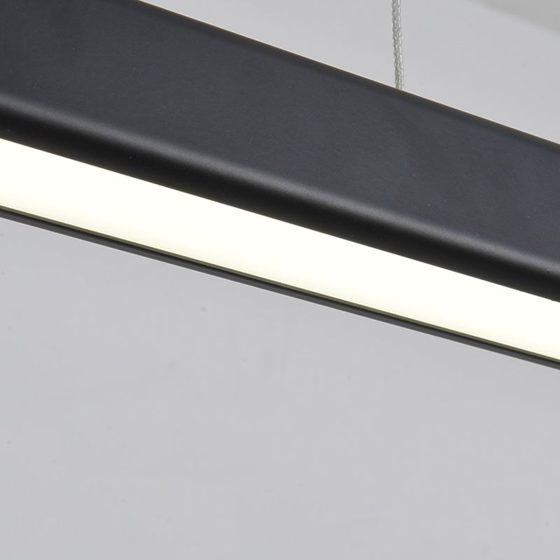 Modern Pendant Lighting for Kitchen Island Linear Pendant Lighting Hanging Lamp in Black