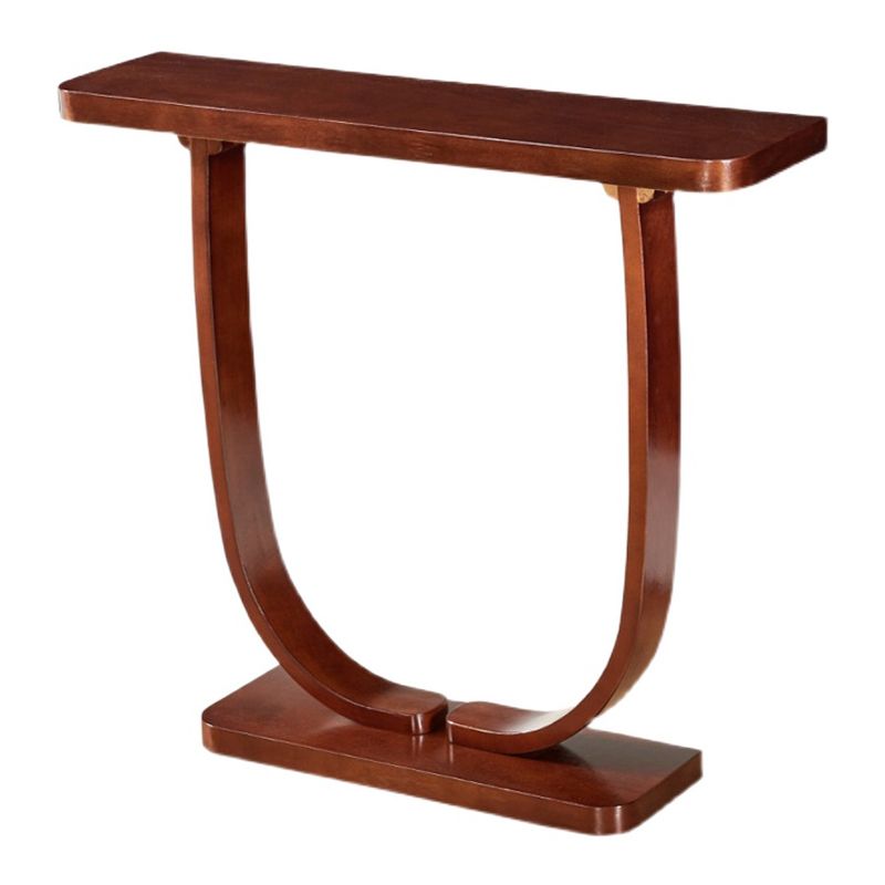 Solid Wood 31.5" Tall Console Table 1-shelf Accent Table for Hall