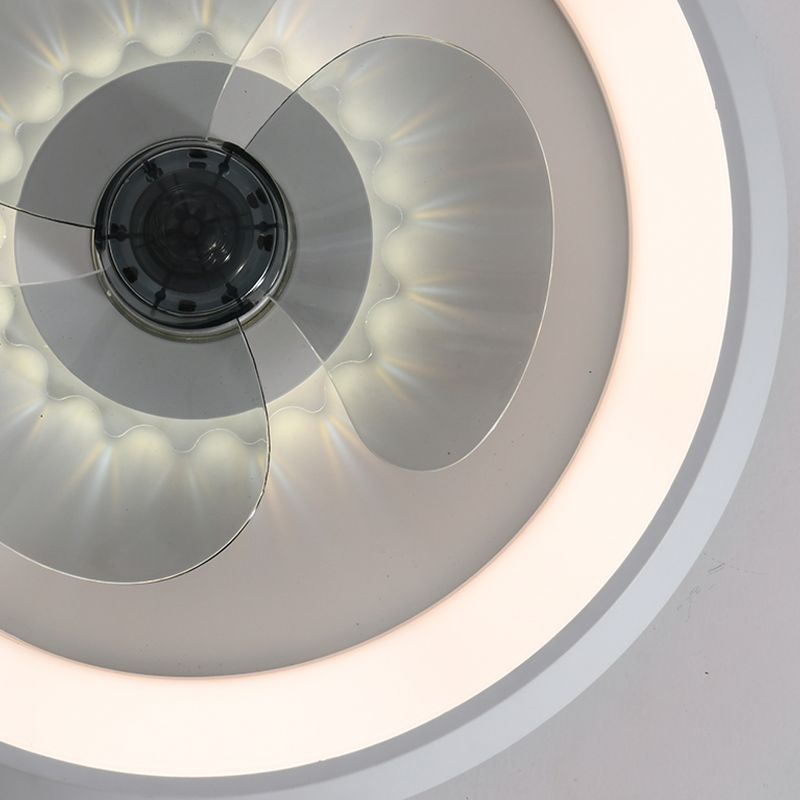 Kreisförmiger Schatten Schlafzimmer Lüfterleuchte Acryl Nordic Style LED Semi Flush Deckenleuchte