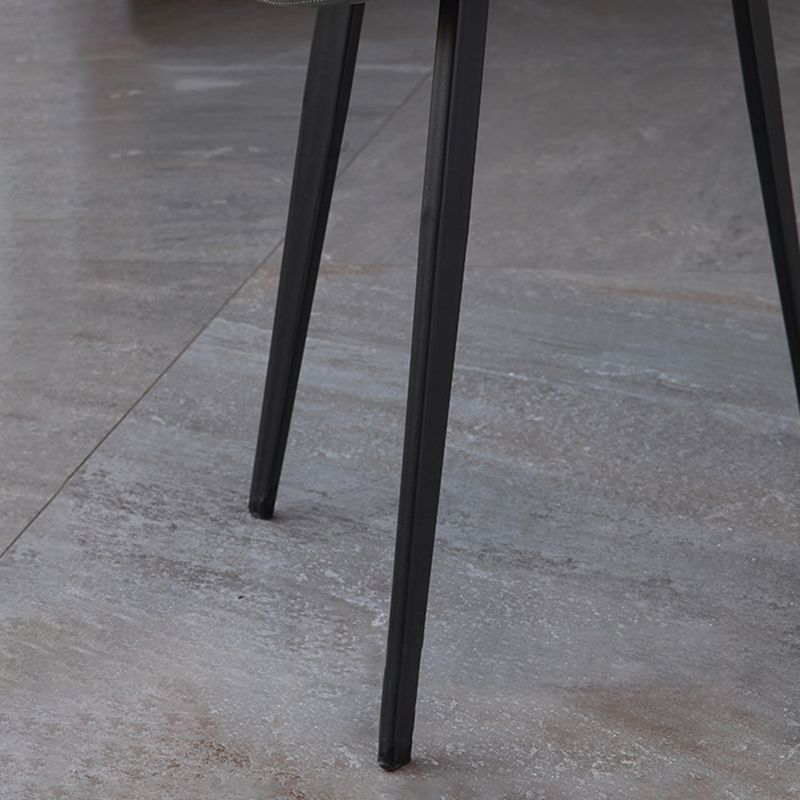 Sillas de comedor de metal contemporáneas que cenan sillas laterales sin brazos para la cocina