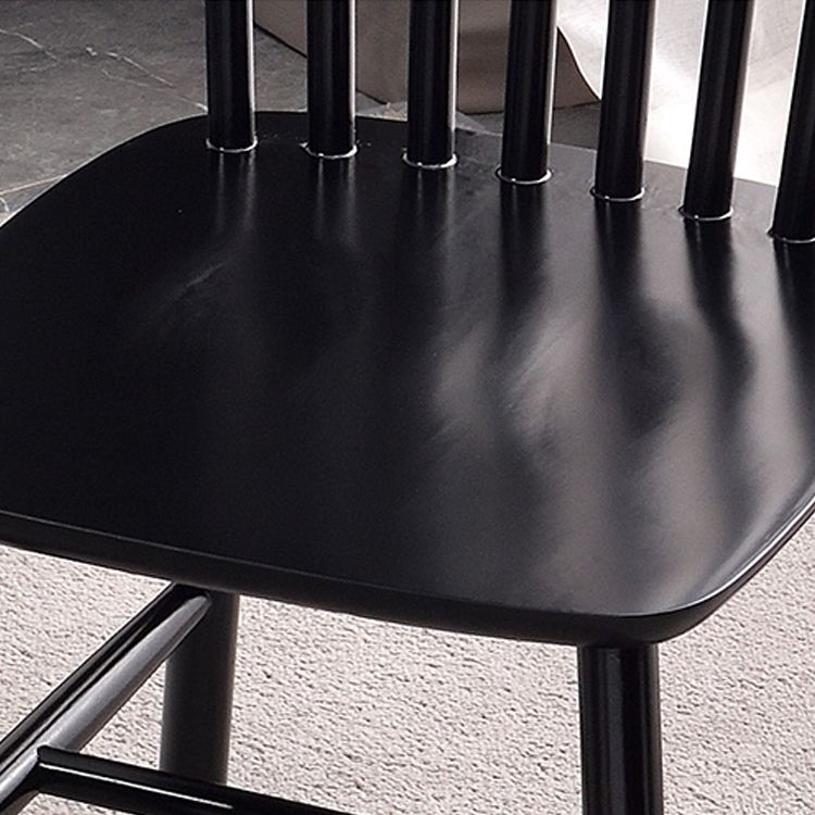 Sillas laterales contemporáneas de madera Sillas de comedor con respaldo Windsor para el hogar