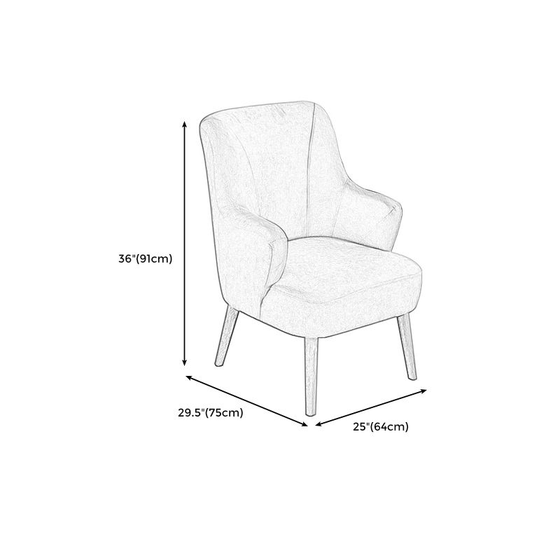 Arms Included Chair 25.1" L X29.5"W X35.8H Basic Four Legs Chair