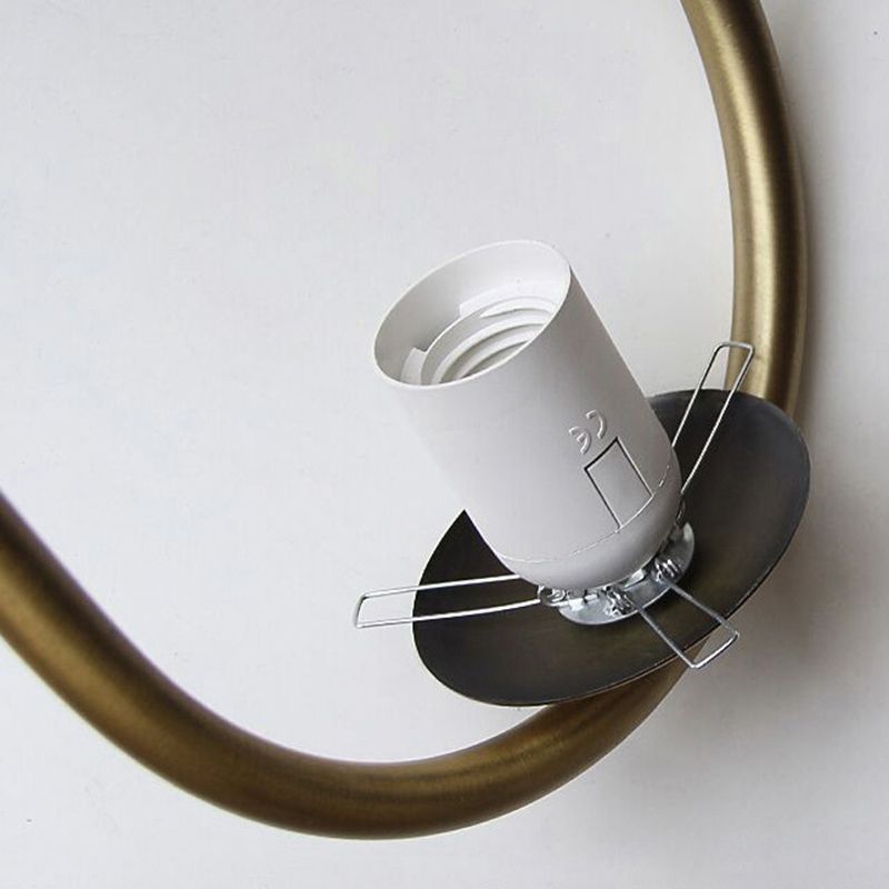 Contemporary Spherical Hanging Light Fixture Glass Bedroom Pendant Ceiling Light in White