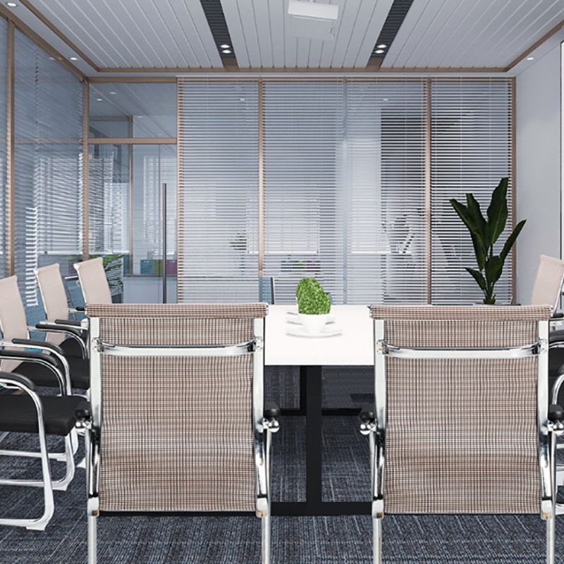 Lumbar Support Conference Chair Modern Metal Conference Chair