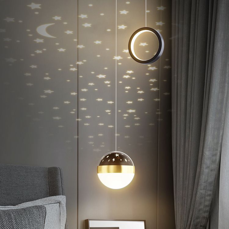 Modern Style Geometry Shape Hanging Lights Metal 2 Light Hanging Light Fixtures